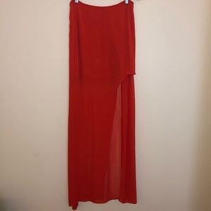NWT Chan Luu slit leg maxi skirt